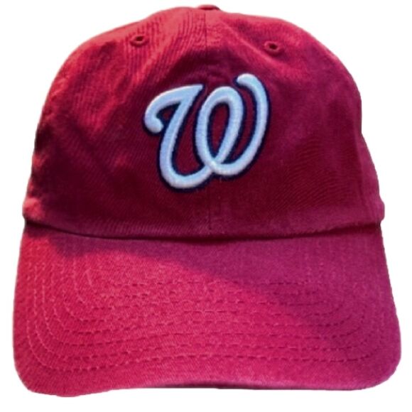 WASHINGTON NATIONALS MLB Baseball Red Stitched Cap Adjustable Belt and Buckle - Picture 2 of 12